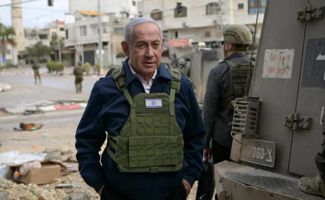 El primer ministro de Israel, Benjamín Netanyahu, en Cisjordania. Foto: EFE