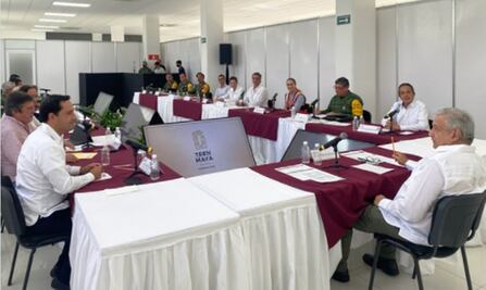 Encabeza AMLO reunión de evaluación sobre avances del Tren Maya