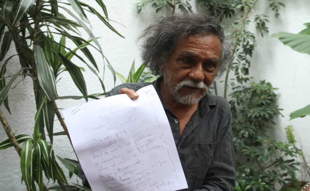 El pintor Francisco Toledo presentó la serie de conferencias "Un proyecto, tres propuestas" (Foto: Luis Jerónimo / Quadratín)