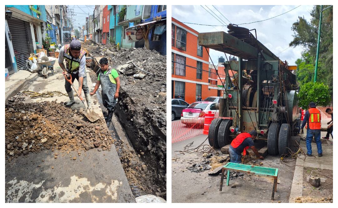 Refuerzan red hídrica en Iztapalapa; rehabilitan pozos y redes para prevenir inundaciones y grietas. Foto: Especial
