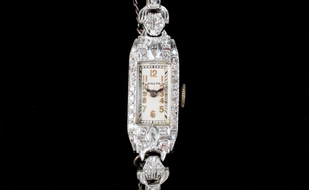 Blancpain de época Art Déco de Marilyn Monroe con pavé de diamantes y platino