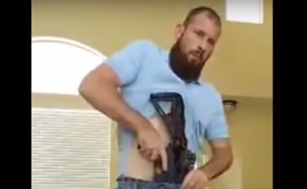 Video muestra lo fácil que es transportar armas