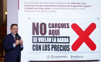 Precio de la gasolina: Profeco retoma campaña para quienes “se vuelan la barda”; con lonas exhibe a gasolineras