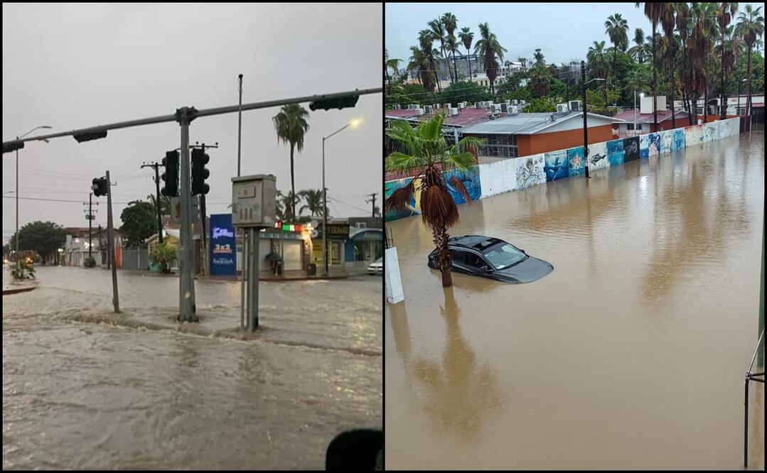 La tormenta tropical Ileana ha dejado copiosas precipitaciones desde la madrugada de este viernes en Los Cabos. Foto: Especial