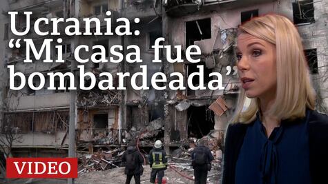 Periodista reconoce su edificio en ruinas en Kiev