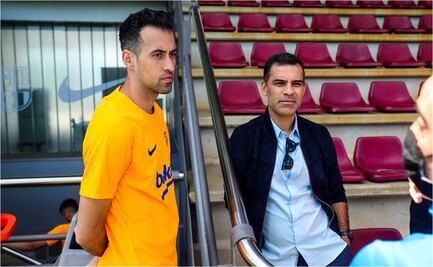 Rafa Márquez sorprendió a Xavi y compañía en entrenamiento del Barcelona
