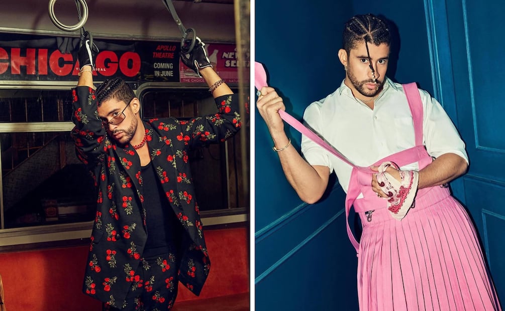 Bad Bunny y el streetwear curado. Foto: Billboard, @meredithjenks