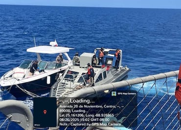 Marina rescata embarcación de EU y sus dos tripulantes desaparecidos; viajaron desde Florida hacia Quintana Roo