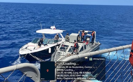 Marina rescata embarcación de EU y sus dos tripulantes desaparecidos; viajaron desde Florida hacia Quintana Roo