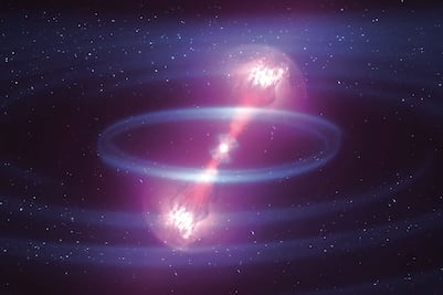 Registran el choque de dos estrellas de neutrones