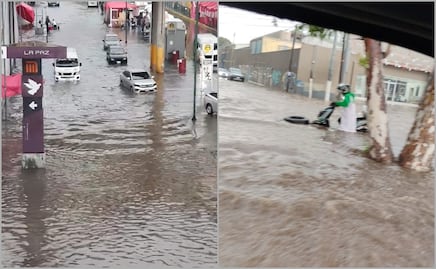 VIDEO: Lluvia colapsa drenaje en carretera México-Texcoco y causa inundaciones en el municipio de La Paz