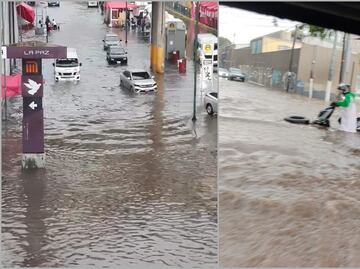 VIDEO: Lluvia colapsa drenaje en carretera México-Texcoco y causa inundaciones en el municipio de La Paz