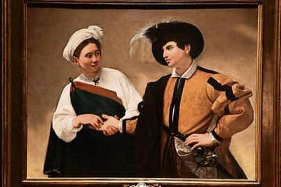 Gitana robando anillo a joven, la obra estrella del Munal