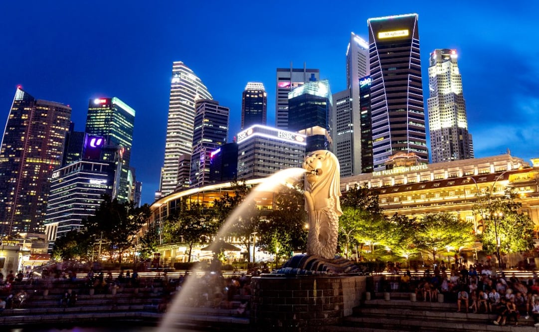 El Parque de Merlion es uno de los iconos de Singapur por su estatua mitad león, mitad pez. (Foto: Flickr/Daniel Lee)