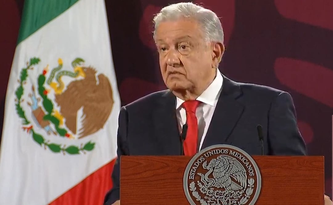 López Obrador en su mañanera del 4 de julio en Palacio Nacional. Foto: Captura