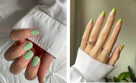 5 diseños de uñas matcha latte que amarás