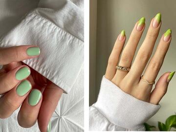 5 diseños de uñas matcha latte que amarás