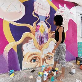 Plasma en murales a trabajadoras del Istmo