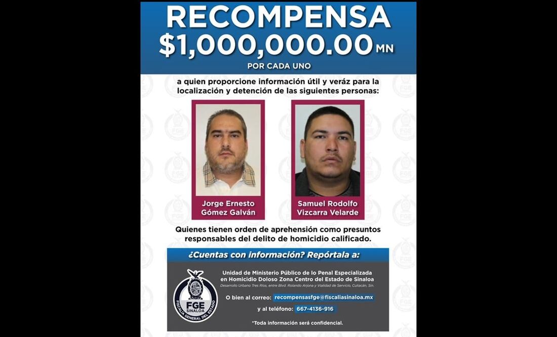 Foto: Fiscalía de Sinaloa