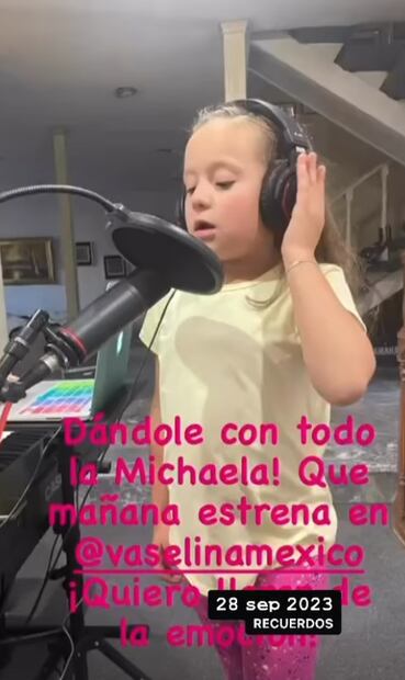 Daniel Bisogno compartió este recuerdo de su hija Michaela.