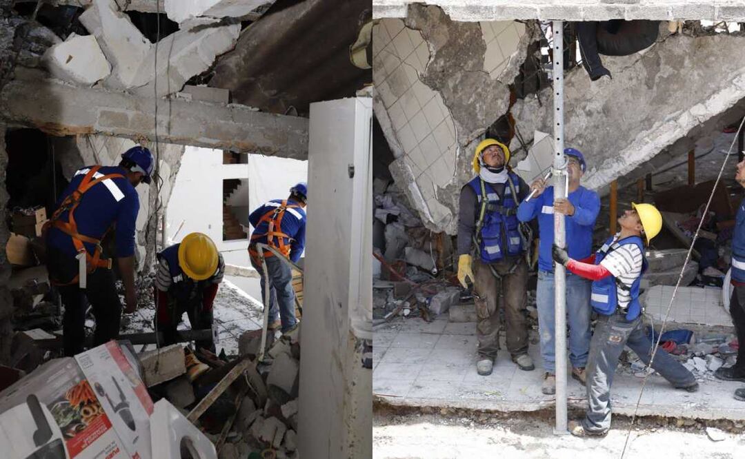 Inmueble afectado por explosión de acumulación de gas en la AO. Foto: Especial