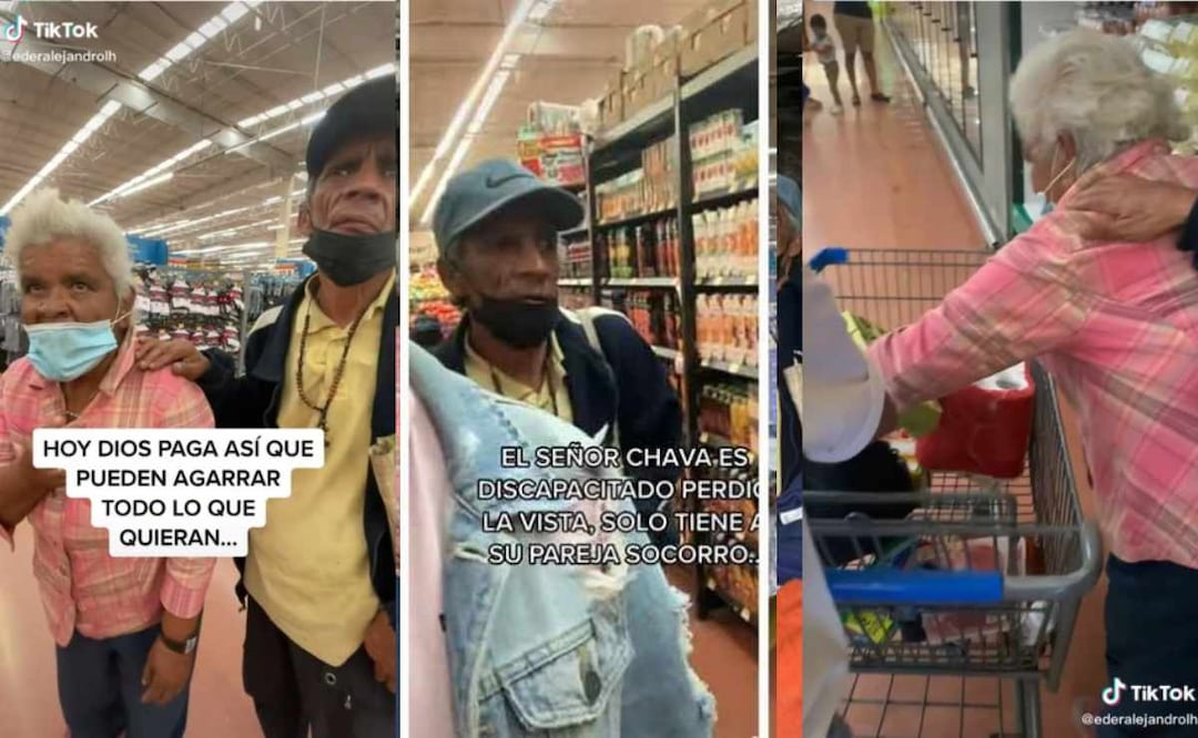 "Pueden agarrar todo lo que quieran, ¿va?", les dijo al entrar al supermercado provocando su felicidad.