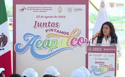 “Juntos Pintamos Acapulco” va a traer luz y color, dice Luisa María Alcalde tras devastación por “Otis”