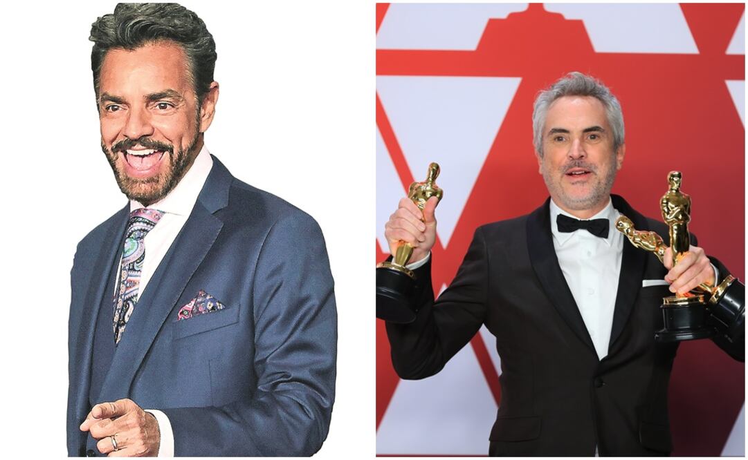 Eugenio Derbez y Alfonso Cuarón. Fotos: EFE y Xinhua