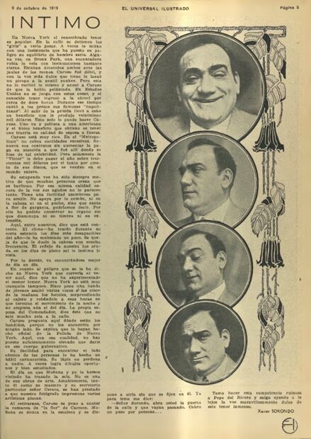 Cuando Enrico Caruso causó furor y encantó en Xochimilco