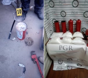 Aseguran taller donde rellenaban extintores con droga en Uruapan