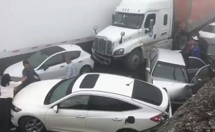 Continúa cerrada carretera Saltillo-Monterrey tras carambola