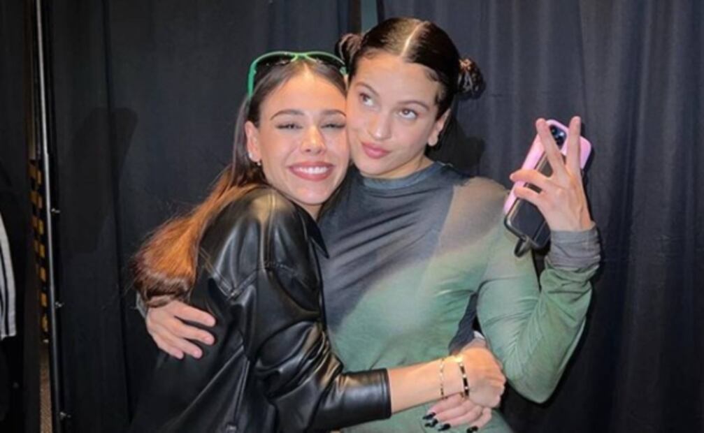 Danna Paola felicita a Rosalía por los "Simis" que le aventaron