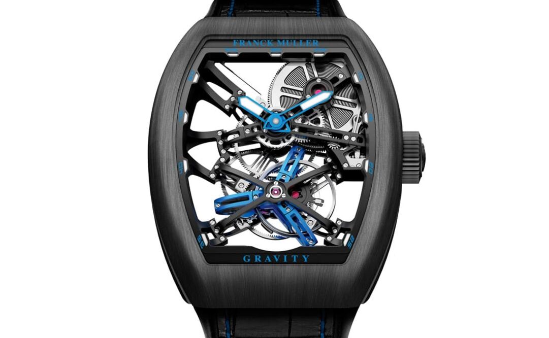 Gravity Skeleton de Franck Muller: lanzamiento de 2017 con una estructura tridimensional y futurista en la que el tourbillon mide 21.2 milímetros de diámetro.