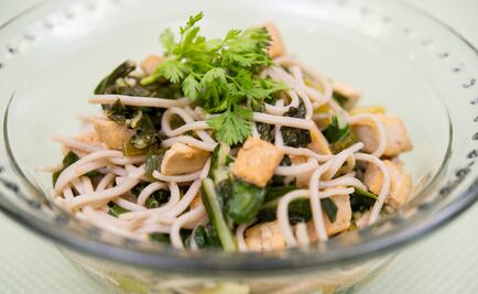 #RECETA Fideos Yakisoba con Tofu y Bok Choy