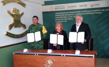 Sedena y CNDH firman acuerdo para promover los derechos humanos en el Ejército