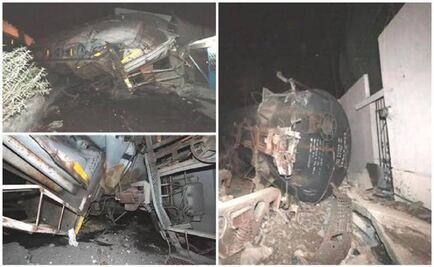 Train derails in Tlaxcala