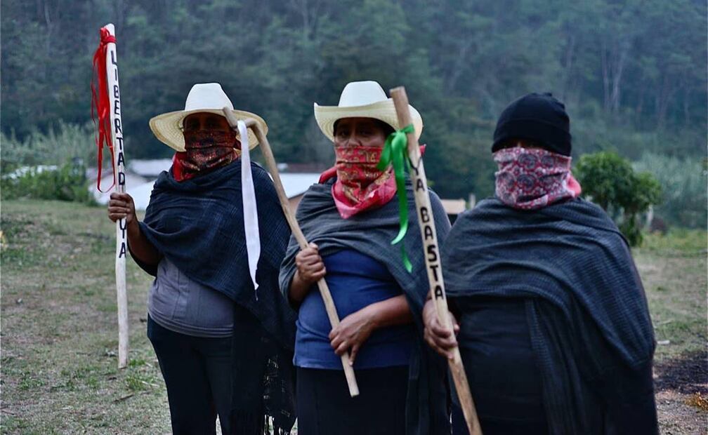 Mujeres Mazatecas por la Libertad, comité de Autodefensa de la región Cañada de Oaxaca. Foto: Cortesía de Elizabeth Díaz/ Sueña Dignidad