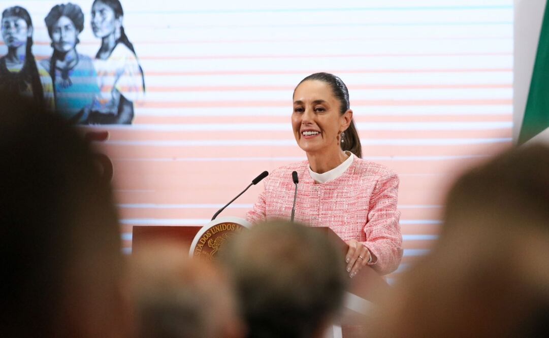 Claudia Sheinbaum, presidenta de México, durante su reunión con empresarios el 4 de febrero del 2025. Foto: Axel Sánchez  /EL UNIVERSAL