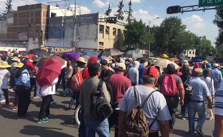 Manifestación de CNTE arriba a inmediaciones de la Segob
