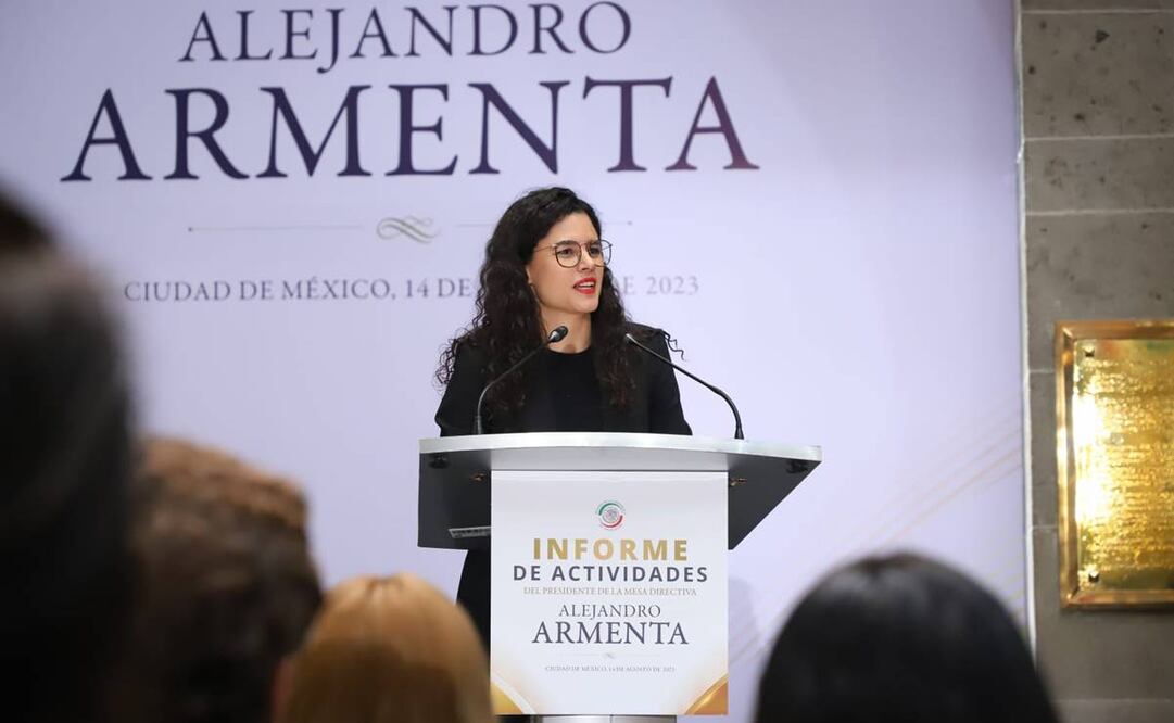 La Secretaria de Gobernación asistió al informe de actividades del senador Alejandro Armenta / Foto: Segob