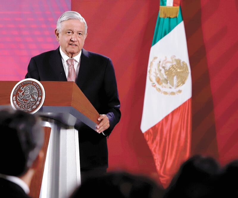 El jefe del Ejecutivo federal, Andrés Manuel López Obrador, afirmó durante la conferencia mañanera que su gobierno no presentará ninguna denuncia contra los expresidentes. BERENICE FREGOSO. EL UNIVERSAL