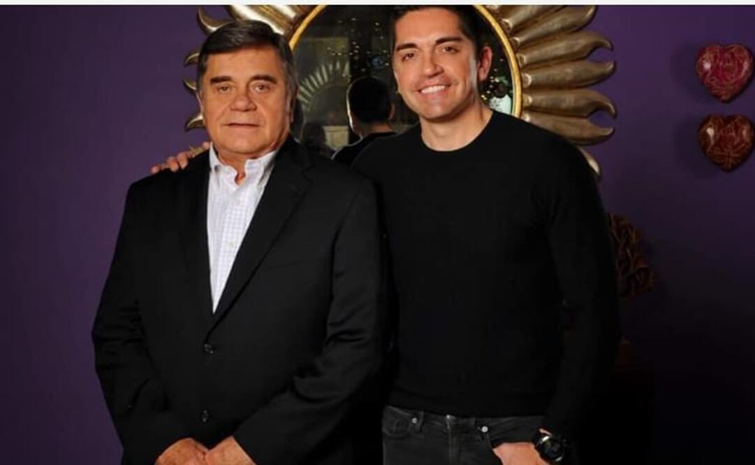 Luis Fernando Salazar Fernández (derecha) y su padre Luis Fernando Salazar Woolfolk. Foto: Especial