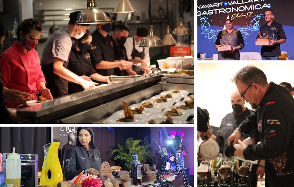 El congreso integra dinamismo en cocina de pase, entregas de galardones, demostraciones culinarias en vivo y talleres con expertos del sector. Fotos: Cortesía de Vallarta Nayarit Gastronómica.