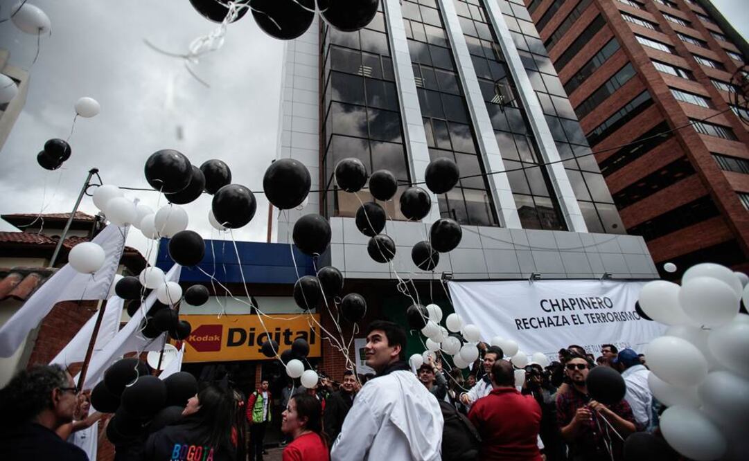 El pasado lunes varias personas participaron en una manifestación en contra de los ataques del 2 de julio, en Bogotá (Foto: Xinhua)