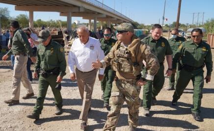 Recorre comisionado del INM campamentos de haitianos con patrulla fronteriza