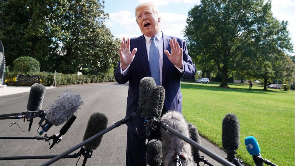 Los demócratas sostienen que Trump abusó de su poder como presidente para presionar a Ucrania, con el fin de obtener información incriminatoria contra Joe Biden, su principal rival en las elecciones de 2020 (Foto: Getty Images)