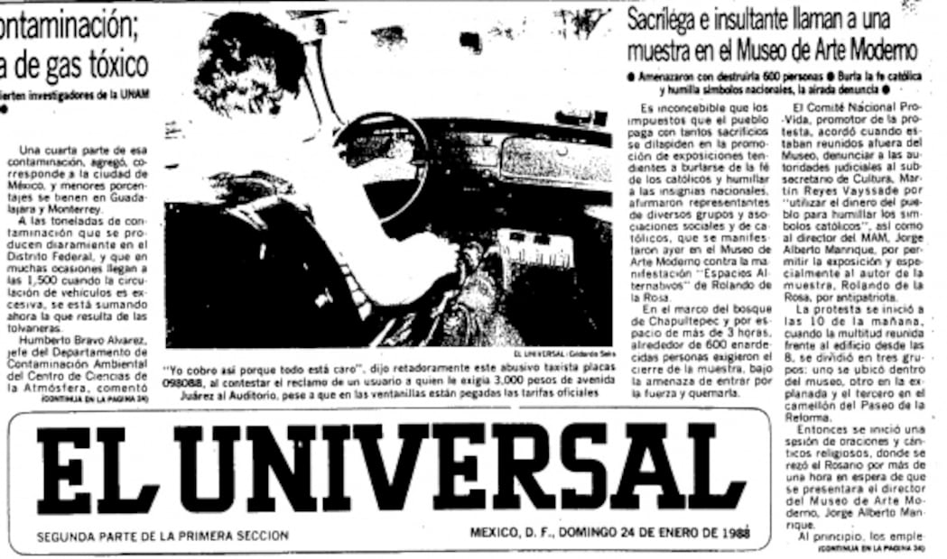 Cuando la Virgen de Guadalupe de Rolando de la Rosa fue censurada en el MAM