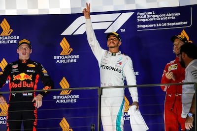 Hamilton conquista el GP de Singapur