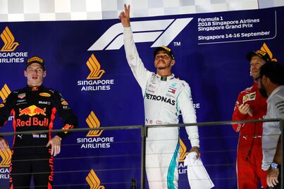 Hamilton conquista el GP de Singapur