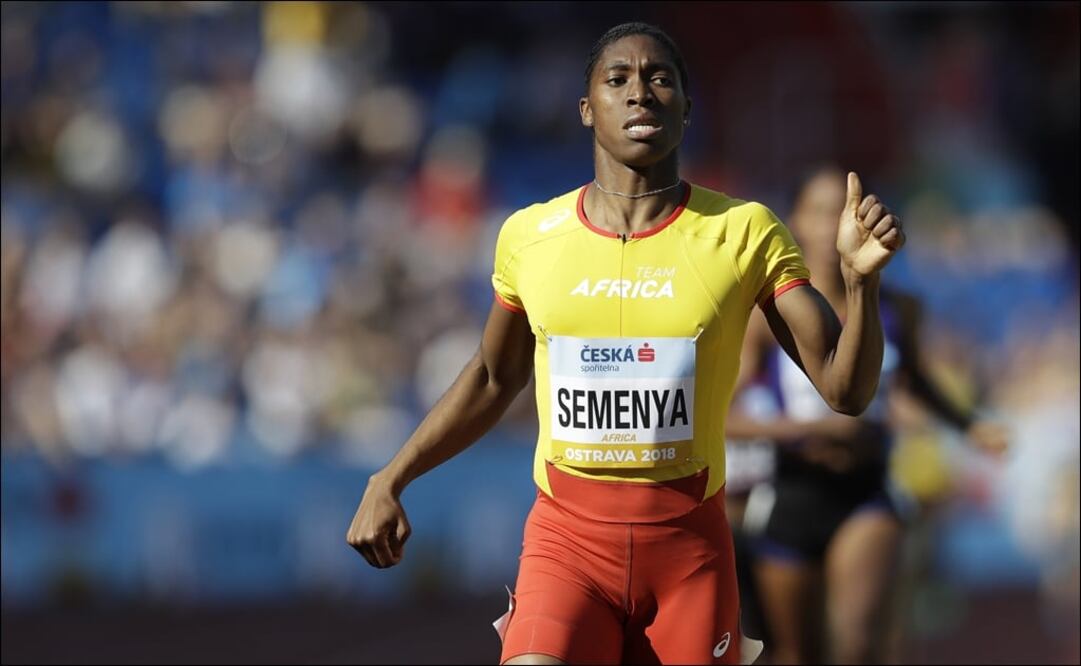 Campeona olímpica sudafricana de 800 metros Caster Semenya. Foto: AP